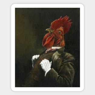 Victorian Cockerel Sticker